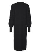 Vmlim Ls Highneck Calf Dress Ga Boo Knælang Kjole Black Vero Moda