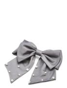 Pcrapu Bow Hairclip Accessories Hair Accessories Hair Pins Grey Pieces