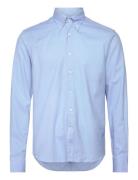 Reg Fit Bd Brushed Flannel Designers Shirts Casual Blue Oscar Jacobson