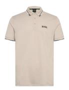 Paddy Pro Sport Polos Short-sleeved Beige BOSS