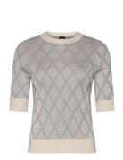 Fir Tops Knitwear Jumpers Grey BOSS