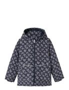 Nkfmaxi Jacket Aop Outerwear Jackets & Coats Winter Jackets Navy Name ...