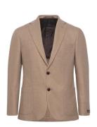 Tweed Herringb Jkt Designers Blazers Single Breasted Blazers Beige Mor...