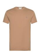 Slim Shield Ss T-Shirt Tops T-Kortærmet Skjorte Khaki Green GANT