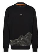 We_Surface Tops Sweatshirts & Hoodies Sweatshirts Black BOSS