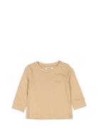 Ted B. Ls Tops T-shirts Long-sleeved T-Skjorte Beige MarMar Copenhagen