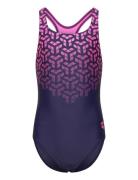 G Kikko V Swimsuit Swim Pro Back Black-Blue China Badedragt Badetøj Na...