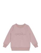 Logo Sweatshirt Tops Sweatshirts & Hoodies Sweatshirts Pink Gugguu