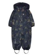 Snow Suit Aop Outerwear Coveralls Snow-ski Coveralls & Sets Navy Minym...