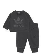 Crew Set Sport Sweatsuits Black Adidas Originals