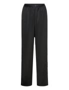 Ayla Satin Trousers Bottoms Trousers Straight Leg Black Ahlvar Gallery