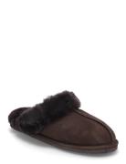 Rhbrisbane Shearling Reversed Slipp Slippers Hjemmesko Brown Rosemunde