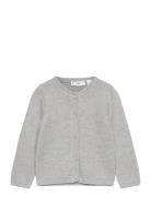 Button Knit Cardigan Tops Knitwear Cardigans Grey Mango