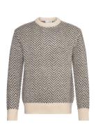 Slhharry Ls Knit Relaxed Crew Neck Tops Knitwear Round Necks Beige Sel...