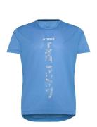 Agr Shirt Sport T-Kortærmet Skjorte Blue Adidas Terrex