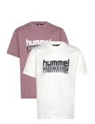 Hmltukas T-Shirt S/S 2-Pack Tops T-Kortærmet Skjorte Multi/patterned H...