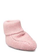 Knit Bootees Socks & Tights Baby Socks Pink Mango