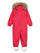 North Snowsuit Outerwear Coveralls Snow-ski Coveralls & Sets Red Guggu...