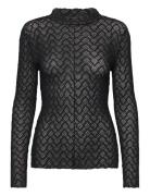 Rosalina Top Tops T-shirts & Tops Long-sleeved Black NORR