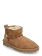 Rkbrisbane Shearling Short Boots Vinterstøvler Pull On Brown Rosemunde...