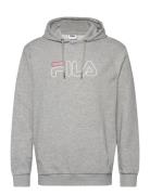 Salitto Hoody Tops Sweatshirts & Hoodies Hoodies Grey FILA