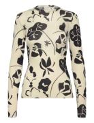 Jousto Nokturno Tops T-shirts & Tops Long-sleeved Cream Marimekko