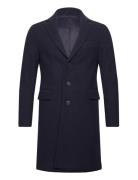 Coat Uldfrakke Frakke Navy United Colors Of Benetton