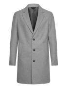 Jjeharrison Wool Coat Sn Uldfrakke Frakke Grey Jack & J S