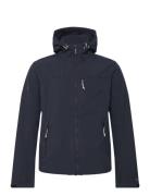 Hooded Soft Shell Trekker Jkt Tynd Jakke Navy Superdry