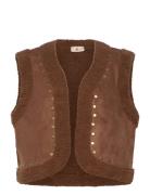 Fqlamby-Waistcoat Vests Padded Vests Brown FREE/QUENT