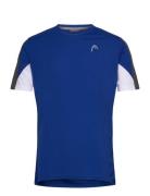 Club 22 Tech T-Shirt Men Sport T-Kortærmet Skjorte Blue Head