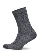 Pytha Glitter Socks Lingerie Socks Regular Socks Grey Mp Denmark