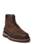 Clafton Mid Boot Snørestøvler Brown GANT