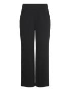 Wide Leg Trousers, Long, Solid Bottoms Trousers Wide Leg Black Papu