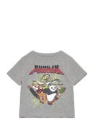 Nmmjac Kungfupanda Nreg Ss Top Box Sky Tops T-Kortærmet Skjorte Grey N...