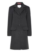 Malin Coat Melton Wool Uldfrakke Frakke Grey Naja Lauf