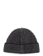 Ribbed Beanie Accessories Headwear Beanies Black Monki