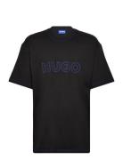 Nitlogo Tops T-Kortærmet Skjorte Black HUGO BLUE