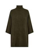 Sc-Nessie Tops Knitwear Turtleneck Green Soyaconcept