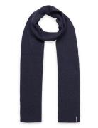 Essential Logo Knitted Scarf Accessories Scarves Winter Scarves Navy S...