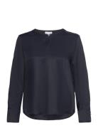 Blouse 1/1 Sleeve Tops Blouses Long-sleeved Navy Gerry Weber