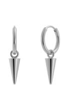 Peak Hoops Mini Accessories Jewellery Earrings Hoops Silver Edblad