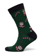 Christmas Bamboo Sock Underwear Socks Regular Socks Green Lindbergh