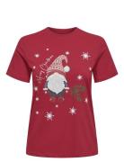 Onlxmas Life Yrsa Christmas S/S Top Jrs Tops T-shirts & Tops Short-sle...