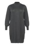 Kclini Knit Dress Knælang Kjole Black Kaffe Curve