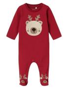 Nbnricho Ls Suit Pyjamas Sie Jumpsuit Red Name It