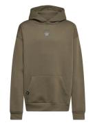 Po-Pull-Over Hoody Sport Sweatshirts & Hoodies Hoodies Khaki Green Con...