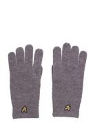 Racked Rib Gloves Accessories Gloves Finger Gloves Grey Lyle & Scott