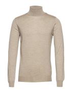 Cole Rollneck Designers Knitwear Turtlenecks Beige Oscar Jacobson