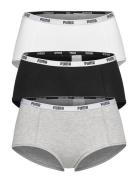 Puma Mini Short 3P Pack Sport Panties Hipster & Boyshorts Grey PUMA